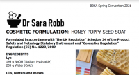 FORMULATION Honey Poppy Seed Soap