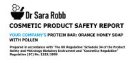 Quick CPSR Protein Bar: Orange Honey Soap with Pollen 