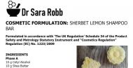 FORMULATION Sherbet Lemon Shampoo Bar