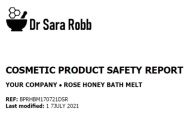 Quick CPSR Rose Honey Bath Melts 